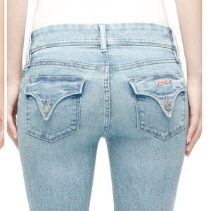 Hudson Collin Flap Skinny Jeans in Light Wash Size 28